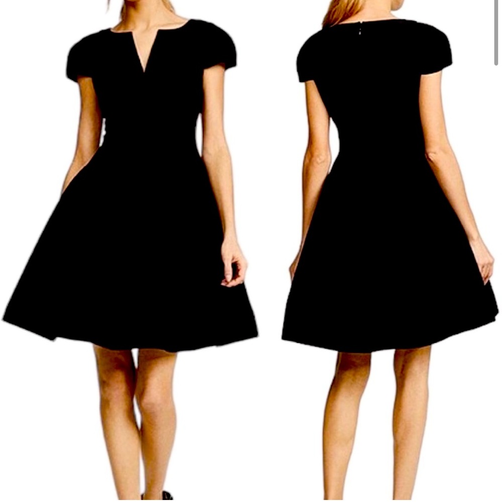 Elegant Halston Heritage black tulip dress